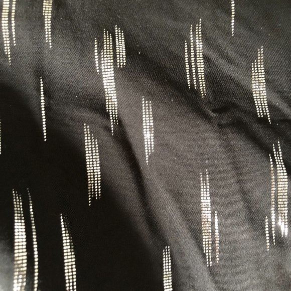 Black and Silver Flowy Blouse - Picture 3 of 5